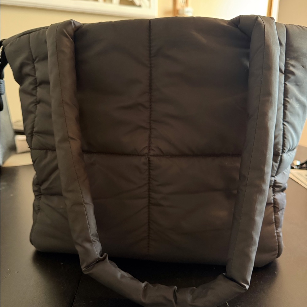 Black Quilted Men's Bag